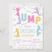 Trampoline Park Geburtstag Einladung Jump Einladun (Vorderseite)