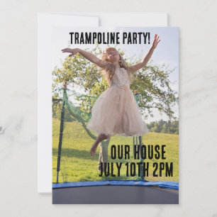 TRAMPOLINE PARTY Individuelle Einladungen