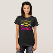 Trampoline Queen Jumping Trampoliner Trampolining T-Shirt (Vorne ganz)