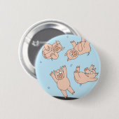 Trampoline-Schweine Button (Vorne & Hinten)