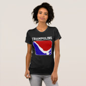 Trampolinegymnast-kurzer Hülsen-T - Shirt (Vorne ganz)