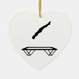Trampolinemann Keramik Ornament