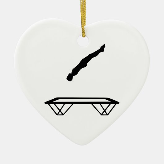 Trampolinemann Keramik Ornament (Vorne)