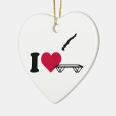 Trampolining Liebe I Keramikornament (Links)