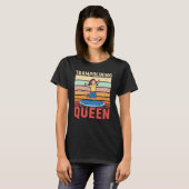 Trampolining Queen Jumping Trampoline Gymnastics T-Shirt (Vorne ganz)