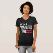 Trampolining Sache-Entwürfe T-Shirt (Vorne ganz)