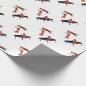trampolining Tiger Geschenkpapier (Ecke)