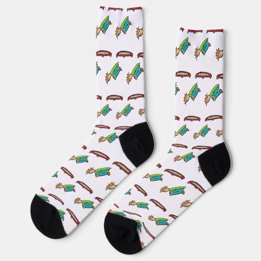 Trampolinspringen Socken (Linkes Detail)