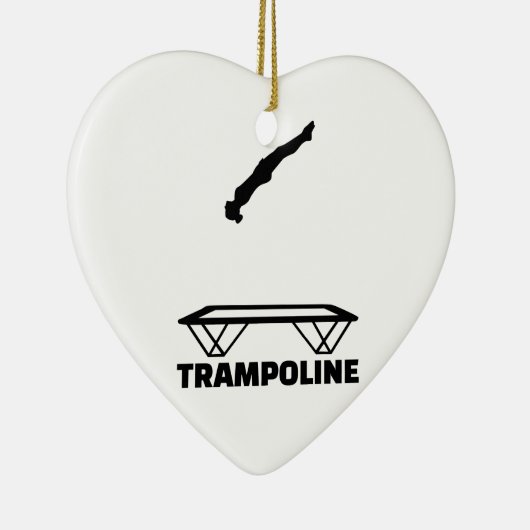 Trampolintrampolinist Keramik Ornament (Rechts)
