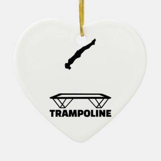 Trampolintrampolinist Keramik Ornament