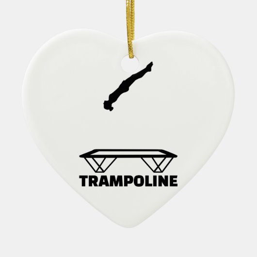 Trampolintrampolinist Keramik Ornament (Vorne)