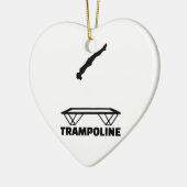 Trampolintrampolinist Keramik Ornament (Links)