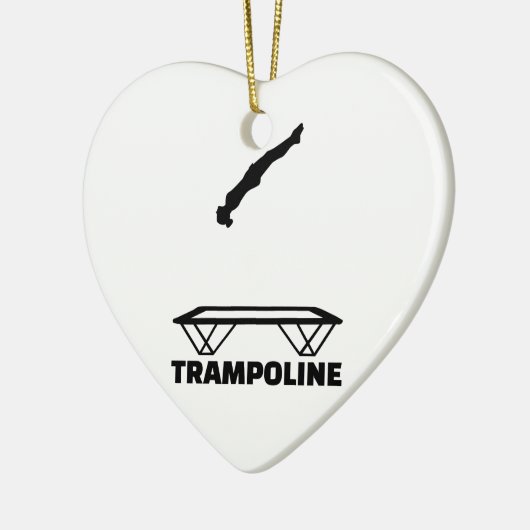 Trampolintrampolinist Keramik Ornament (Links)