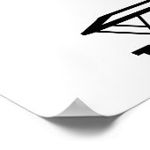 Trampolintrampolinist Poster (Ecke)