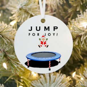 Trampolinturn-Geschenk für die Feiertage Ornament Aus Metall