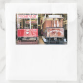 TRAMS RECHTECKIGER AUFKLEBER (Tasche)