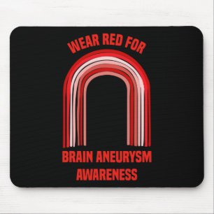 Tran Red for Brain Aneurysm Awareness Brain Aneu Mousepad