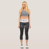 Trance Electronic Dance Music Capri Leggings (Vorderseite)