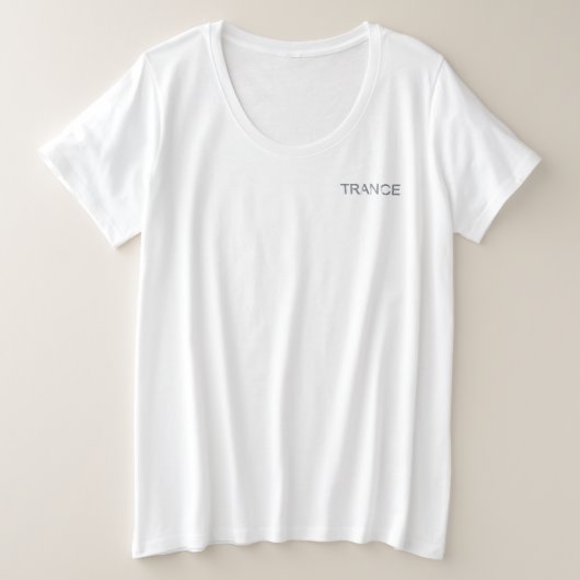 Trance Electronic Dance Music Große Größe T-Shirt (Design vorne)