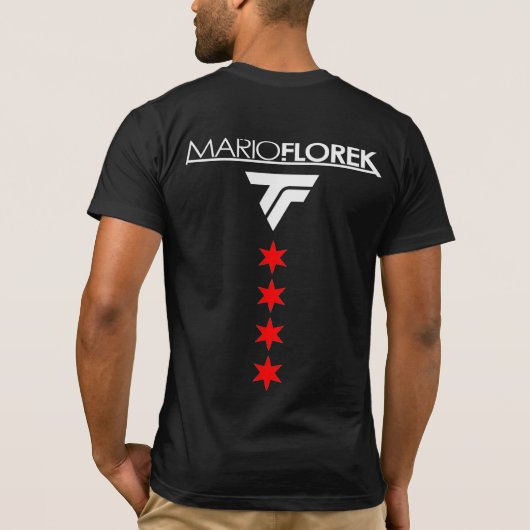 Trance-Familie Marios Florek Chicago hat Logo in T-Shirt (Rückseite)