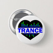 Trance-Herzentwurf Button (Vorne & Hinten)