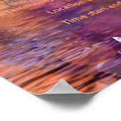 Trance Lila Orange Pool Party Event Flyer Poster (Ecke)