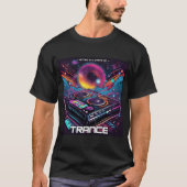 Trance Music - DJ Deck Design - EDM - TECHNO - T-Shirt (Vorderseite)