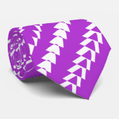 Trance Party - Majestic Lila und weiß Krawatte (Gerollt)