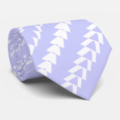 Trance Party - Pulver Blau und Weiß Krawatte (Gerollt)