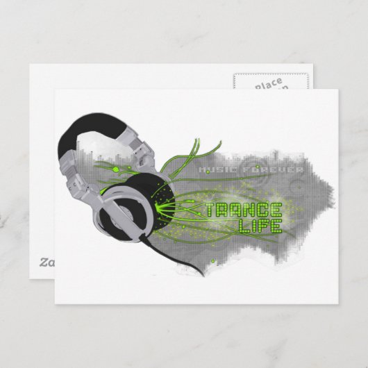 Trance Postkarte (Vorne/Hinten)