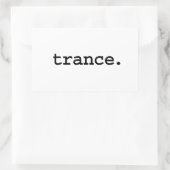Trance. Rechteckiger Aufkleber (Tasche)