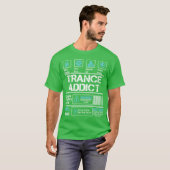 Trance-Süchtiger retro T-Shirt (Vorne ganz)