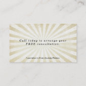 Trancesonnendurchbruch Hypnotherapist Visitenkarte (Rückseite)