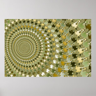 Trancetunnel - Fraktal-Plakat Poster