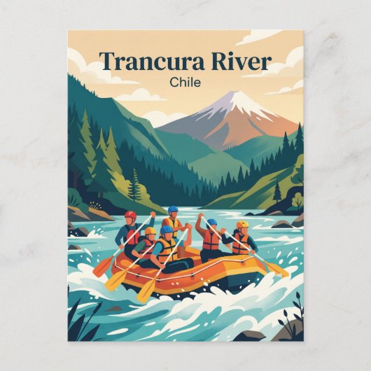 Trancura-Fluss, Pucon Chile Postkarte (Vorderseite)
