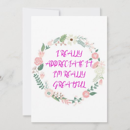 Trand-Thanku-Karte Dankeskarte (Vorderseite)