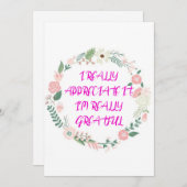 Trand-Thanku-Karte Dankeskarte (Vorne/Hinten)