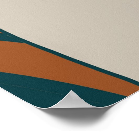 Trandmode mit bohischer Farbe Poster (Ecke)