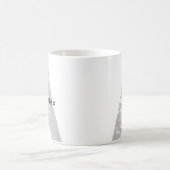 Trandy Oversized Mit Monogramm Initial & Name Tass Kaffeetasse (Mittel)