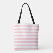 Trandy Striped, Flamingo, Cocktail - Personalisier Tasche (Rückseite)