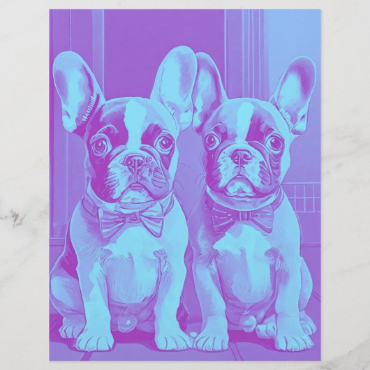 Träne vom französischen Bulldog-Welpe Flyer (Hinten)