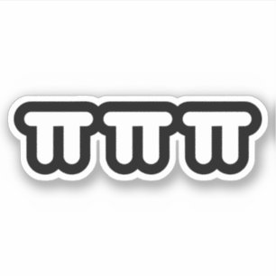 Tränen ㅠ ㅠ ㅠ koreanischen Emotikon-Aufkleber Aufkleber