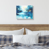 Tränen aus blauem Himmel Abstrakt Leinwanddruck (Insitu (Schlafzimmer))