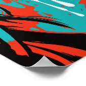 Tränen der Emotion: Pop Art Cry Woman - Pos Poster (Ecke)