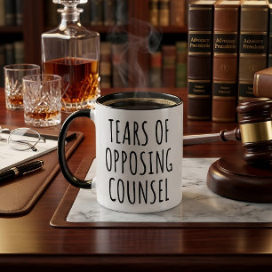 Tränen der Gegenpartei Lustiger Anwalt Tasse