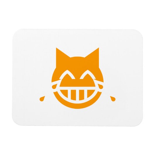 Tränen der Joy Emoji Cat Magnet (Horizontal)