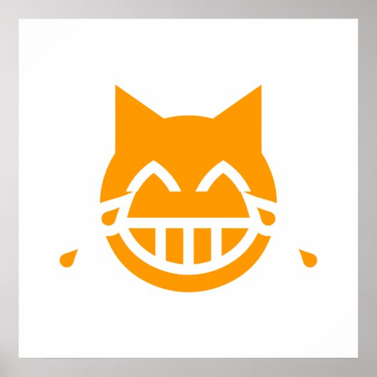 Tränen der Joy Emoji Cat Poster (Vorne)