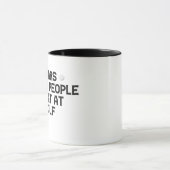 Tränen der Leute, die ich am Golf Funny trage Tasse (Zentrum)