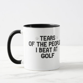 Tränen der Leute, die ich am Golf Funny trage Tasse