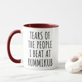 Tränen der Leute, die ich bei Rummikub besiege Tasse